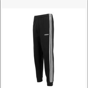 NWT Mens Adidas Black 3 Stripe Jogger Pants